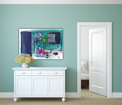 Aquamarina  ·  70 x 100 cm  ·  Acryl auf Leinwand  ·  2012