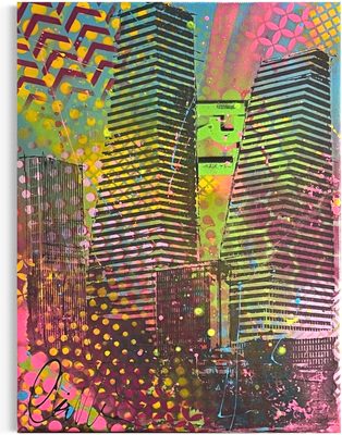 Neubasel  ·  3 x 30 x 40 cm  ·  Acryl auf Leinwand  ·  2024  ·  verkauft