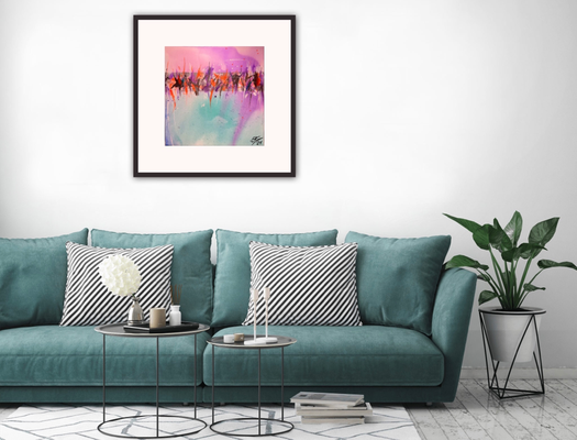 Happy Parrots  ·  50 x 50 cm  ·  Acryl auf Leinwand  ·  2021  ·  verkauft