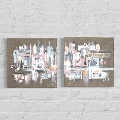 Little Peace  ·  2 x 20 x 20 cm  ·  Acryl auf Leinwand  ·   2024  ·  verkauft 