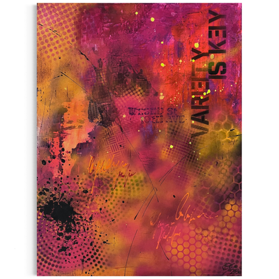 Variety is Key  ·  60 x 80 cm  ·  Acrylspry auf Leinwand  ·  2023  