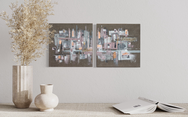 Little Peace  ·  2 x 20 x 20 cm  ·  Acryl auf Leinwand  ·   2024  ·  verkauft 