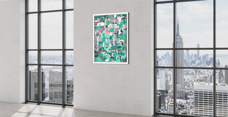 Pink Lynn  ·  60 x 80 cm  ·  Acryl auf Leinwand  ·  2022 