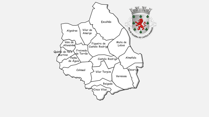 Figueira de Castelo Rodrigo - As freguesias antes da reforma administrativa de 2013