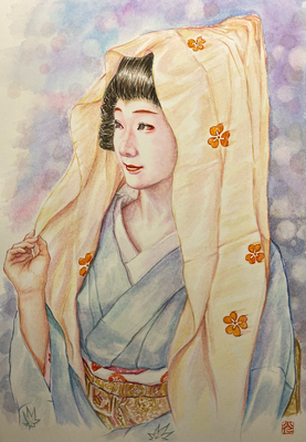 76：『光華』宮川町にて（18×26㎝）