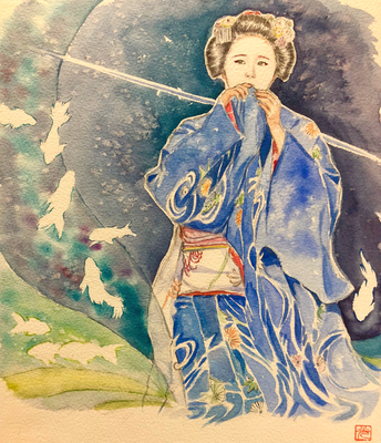 1:京舞井上流　「祇園小唄」（二条城・アートアクアリウム）
