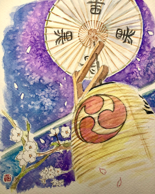 『祇園祭・黒主山』（19×24㎝）