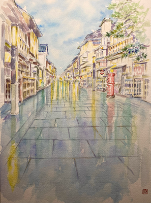 『祇園・花見小路通』（26×35㎝）