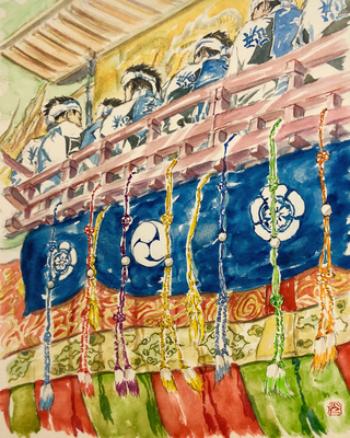 祇園祭 後祭「大船鉾」（18×24㎝）