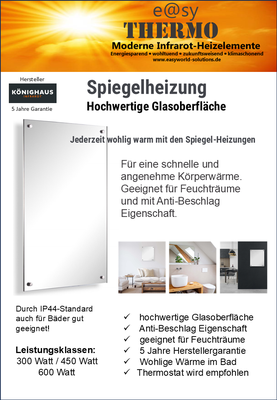 Könighaus Spiegelheizung Standard