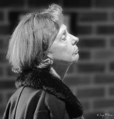 Portrait en noir et blanc par Serge Faure