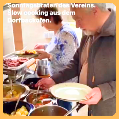oder hier unser beliebter Sonntagsbraten