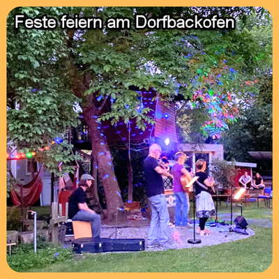 und es werden Feste gefeiert, hier z.B. zu den offenen Gärten Oderbruch