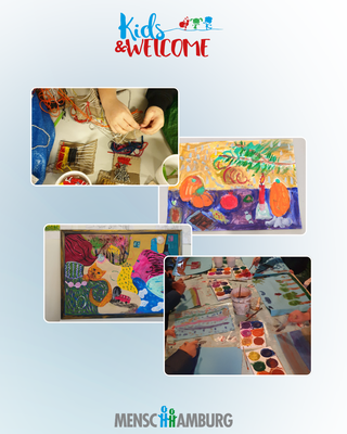 Kids & Welcome konnten ihren kunsttherapeutischen Bedarf für die Arbeit mit geflüchteten Kindern aufstocken.