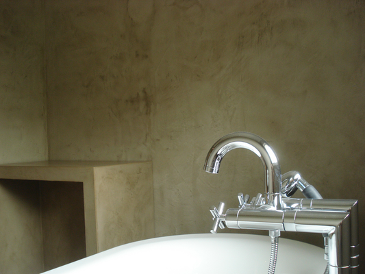 Salle de bain en Béton ciré, Plomberie Bénodet