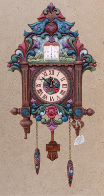 Reloj de cuco Jim Shore resina. Ref 4012470.  60x30x12