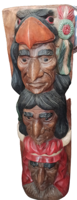 Totem madera maciza. 105x23x30