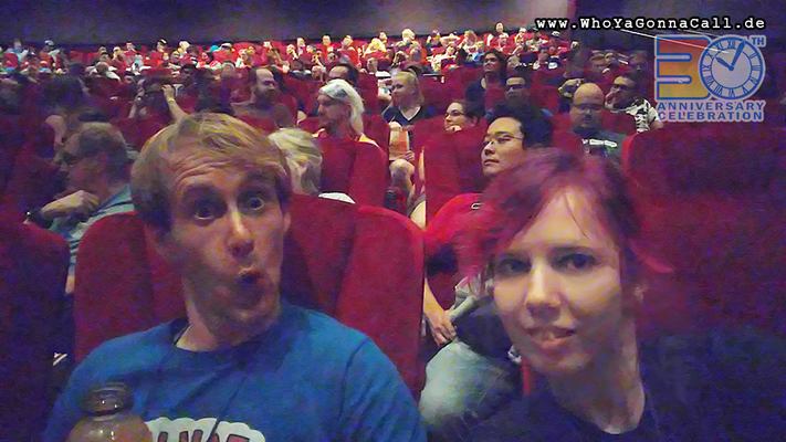 modellbaubert and shinzo sitting in the cinema - waiting for watching"Back to the Future II"