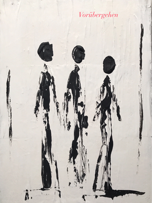 Vorübergehen 50 x 70 Acryl