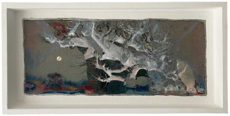 innergardens Kunst, Druck auf Stoff, Baobab