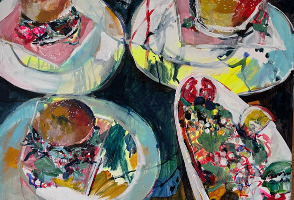 Food 3, acylic on canvas, 50x70, 2025