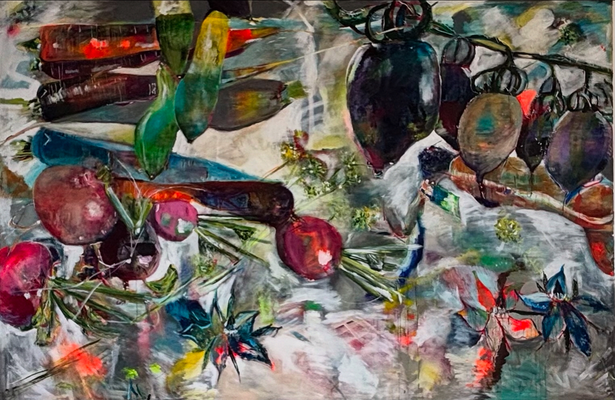 Food 7, acylic on canvas, 160x240, 2025