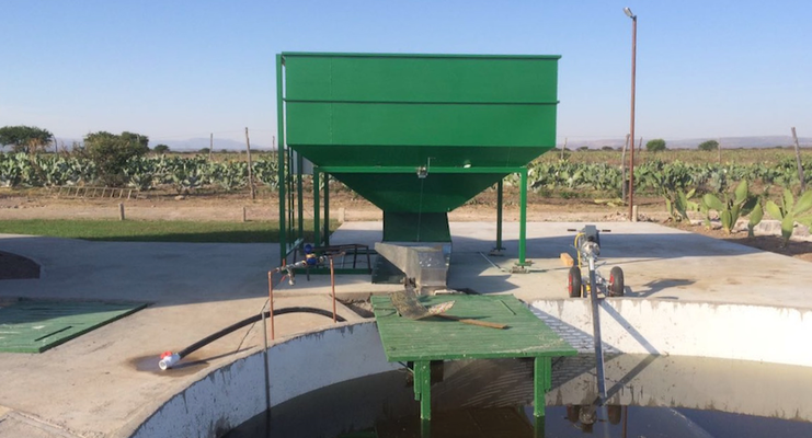 Planta pilar para ensayos de producción de biogás con NOPAL
