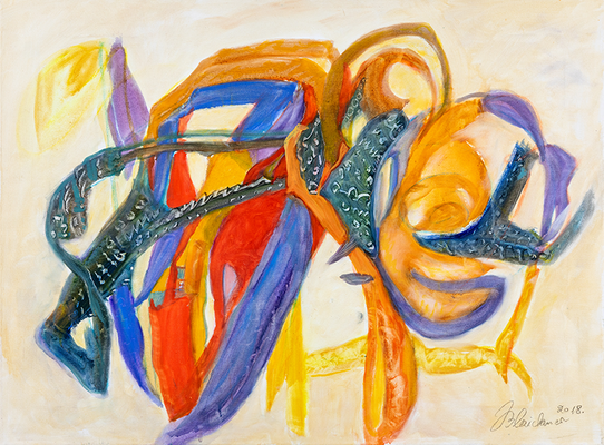 Werdendes Leben | Öl auf Leinwand | 80x60cm | 2018