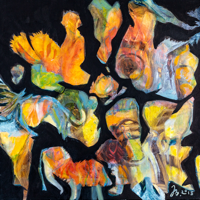 Tiere Wundersam | Öl auf Leinwand | 60x60cm | 2018
