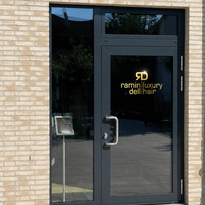 RAMIN DELL LUXURY HAIR, Logo Folienplott