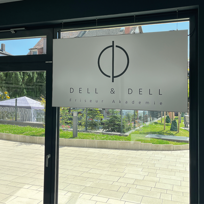 RAMIN DELL LUXURY HAIR, Spannrahmen mit Logo