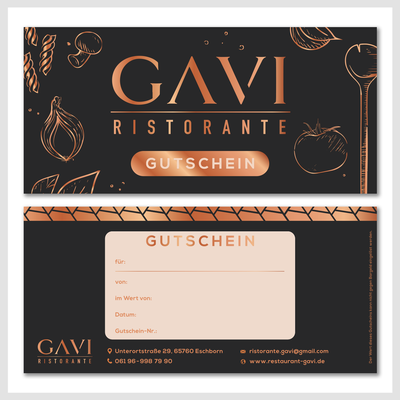 RISTORANTE GAVI, Gutschein