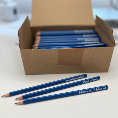 STADT ESCHBORN, bedruckte Bleistifte als Give-Away