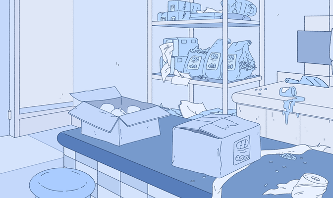 Background Design & Paint for Cool Cats The Milk Chug Series. Created for Titmouse, Inc. 