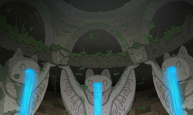 Background Design & Paint for Cool Cats The Milk Chug Series. Created for Titmouse, Inc. 