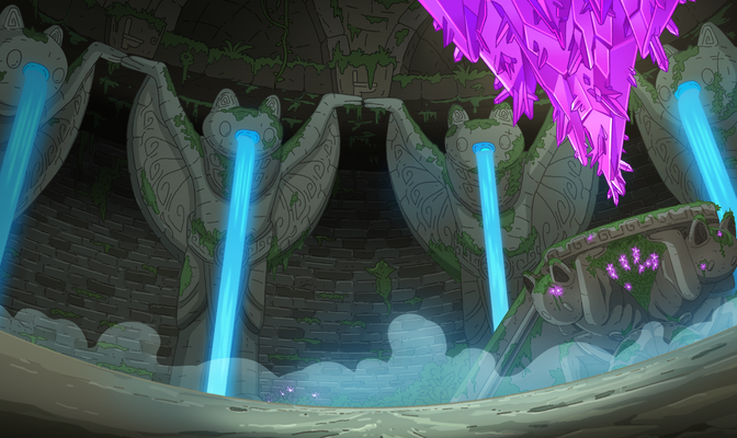 Background Design & Paint for Cool Cats The Milk Chug Series. Created for Titmouse, Inc. 