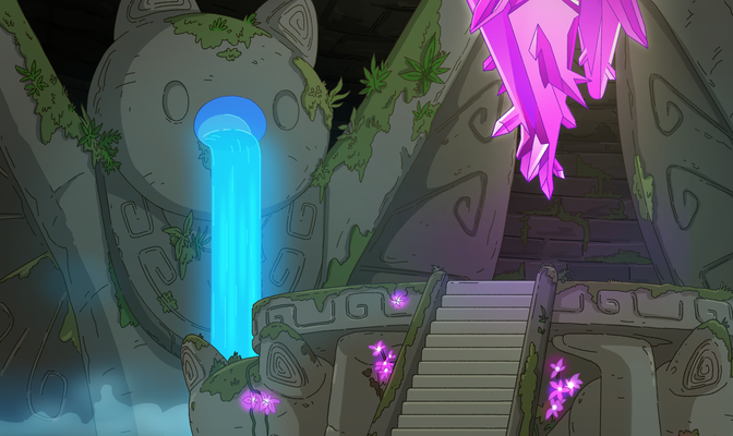 Background Design & Paint for Cool Cats The Milk Chug Series. Created for Titmouse, Inc. 