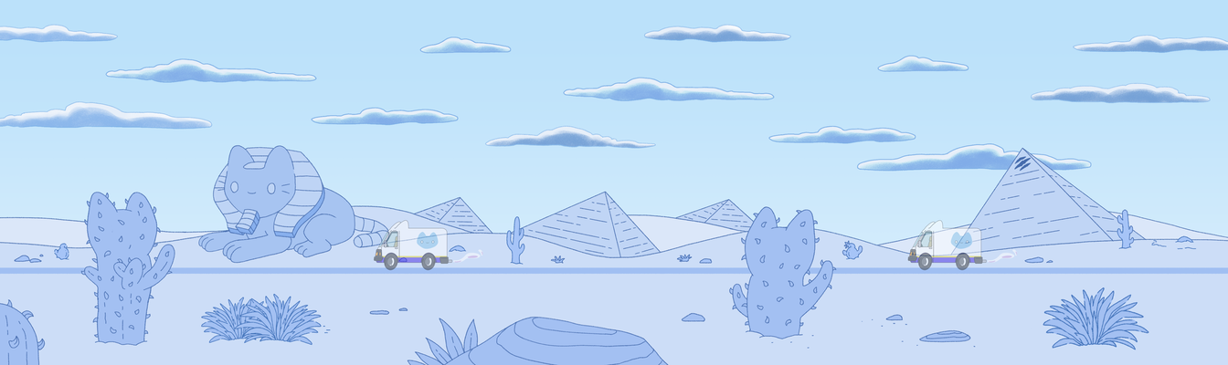 Background Design & Paint for Cool Cats The Milk Chug Series. Created for Titmouse, Inc. 
