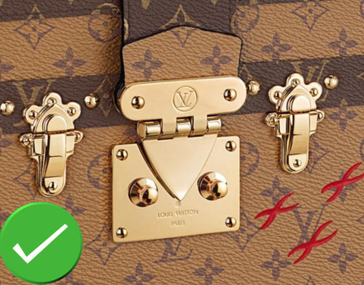 serrure en laiton poli usine Louis Vuitton