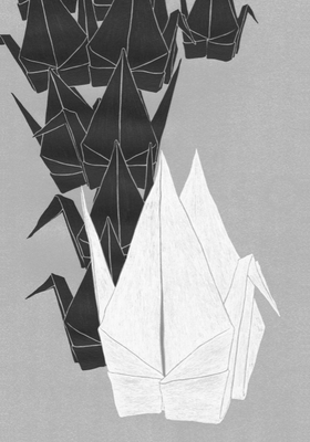 小説すばる 09月号（2017）『千羽びらき』酉島伝法氏著　扉絵　出版：集英社