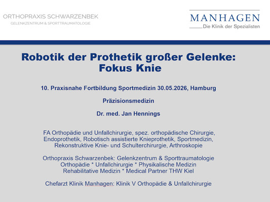 Orthopraxis Schwarzenbek - Robotik der Prothetik - Fokus Knie