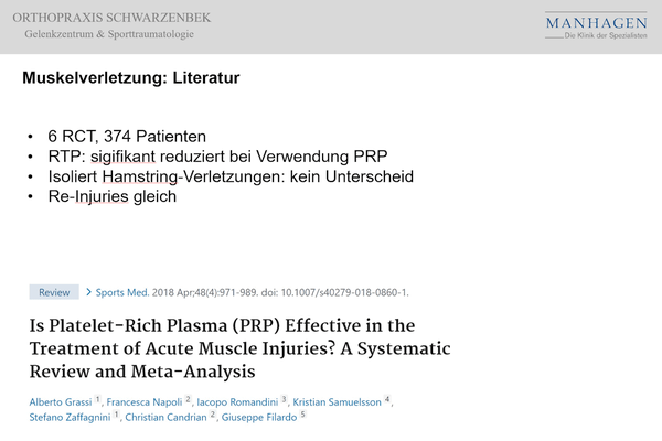 Dr. Jan Hennings - ACP-Vortrag: Muskelverletzungen Literaturverzeichnis