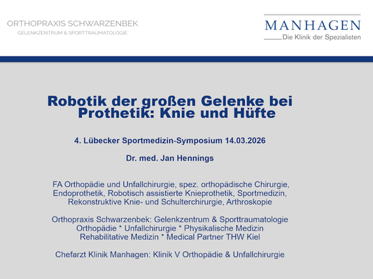 Robotik der großen Gelenke bei Prothetik: Knie und Hüfte