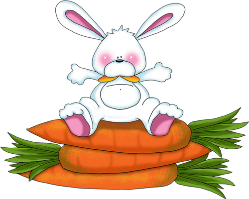 lapin - animal domestique - animaux - smiley émoticône émoji cartoon clipart illustration - artémotic