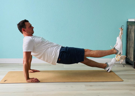 Reversed-Planks One-Leg right