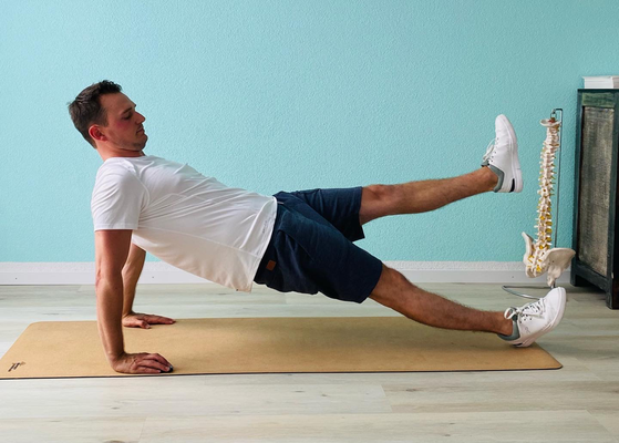 Reversed-Planks One-Leg left