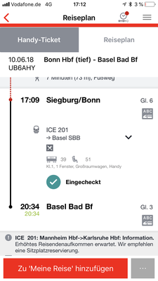 17:05 Uhr, Railway station Siegburg/Bonn: it also works in time...