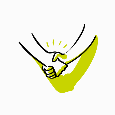 Zeichnung Handshake