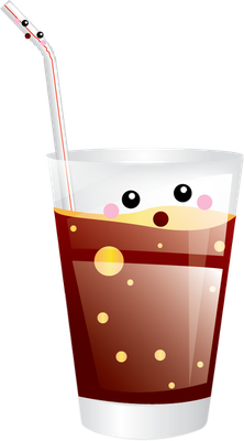 soda - boisson - alimentation - smiley émoticône émoji cartoon clipart illustration - artémotic