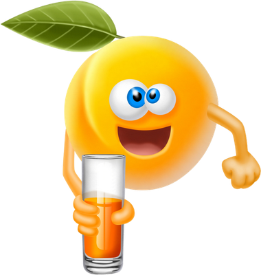 jus de fruits - boisson - alimentation - smiley émoticône émoji cartoon clipart illustration - artémotic